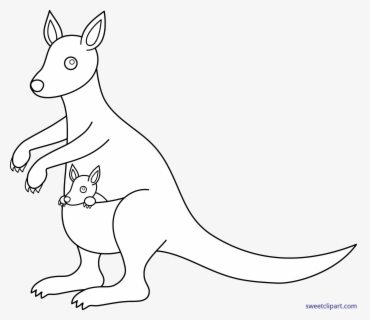 Free Baby Kangaroo Clip Art with No Background.
