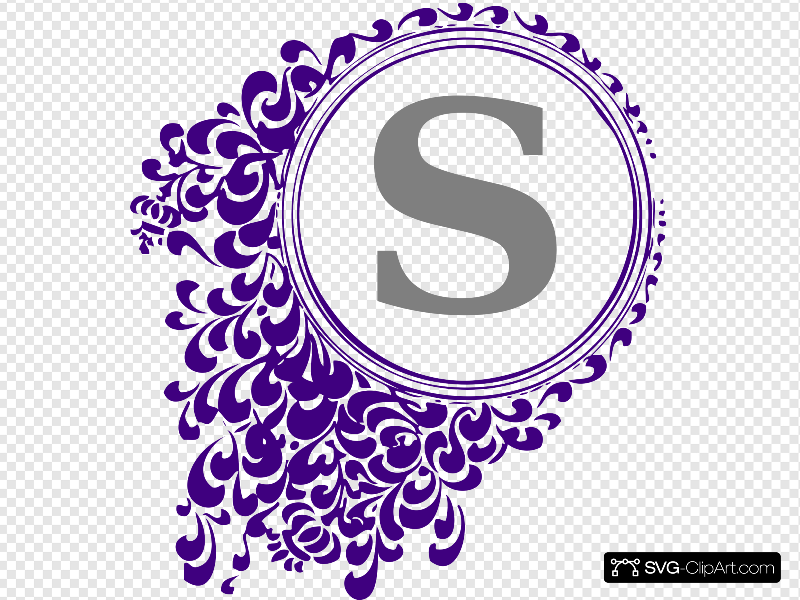 Purple Vintage Clip art, Icon and SVG.