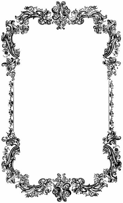 victorian border frame , Free png download.