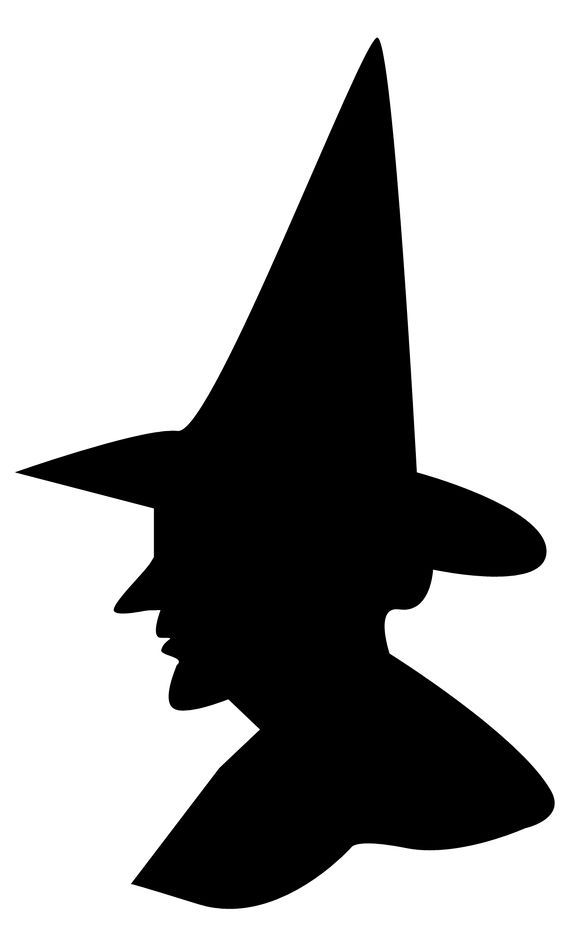 Free Witch Silhouette Tags & Clipart.