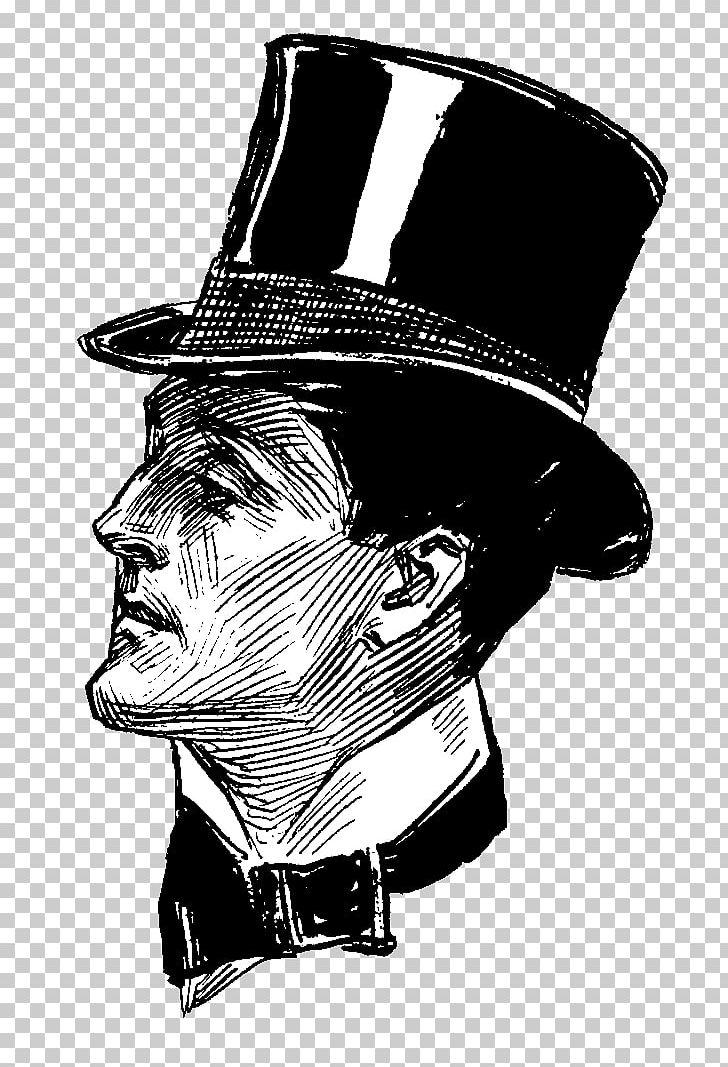 Man With Victorian Top Hat Sideview PNG, Clipart, Men.