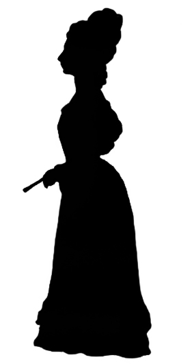 Victorian Silhouette Clipart.