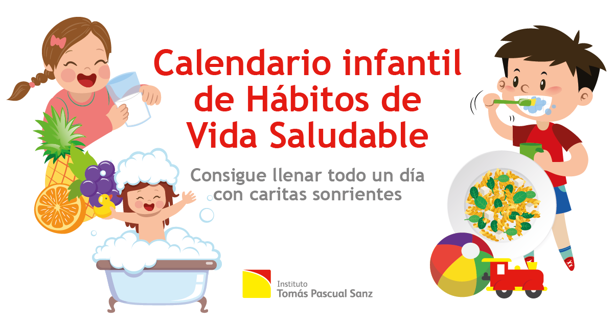 Calendario infantil de Hábitos de Vida Saludables.