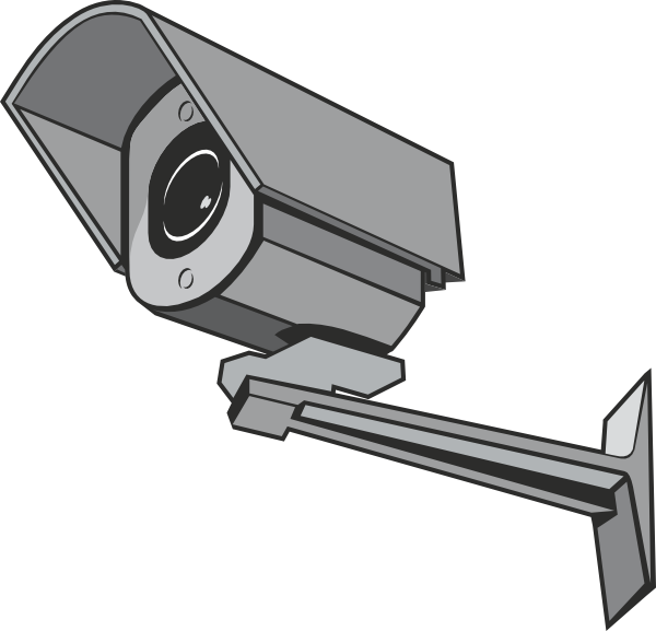 Video surveillance camera clipart.