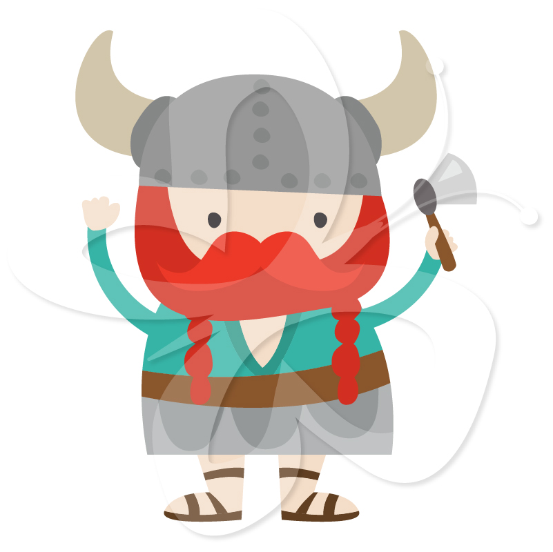 Viking Clipart Set.