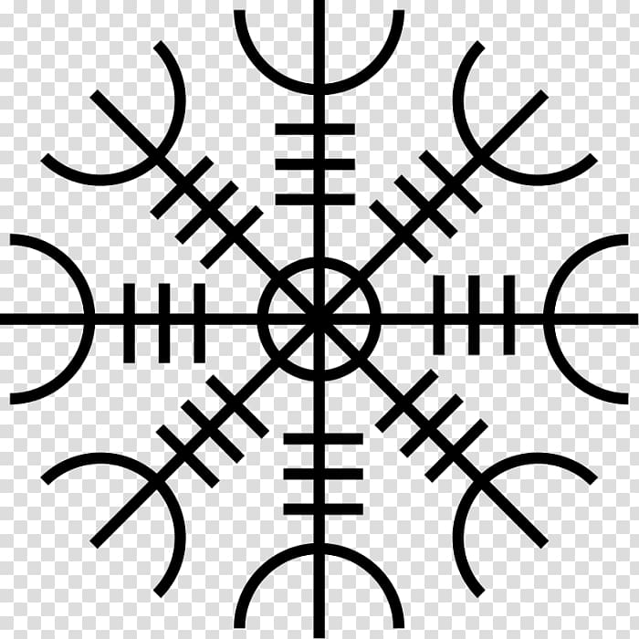 Old Norse Runes Helm of Awe Viking Symbol, symbol.