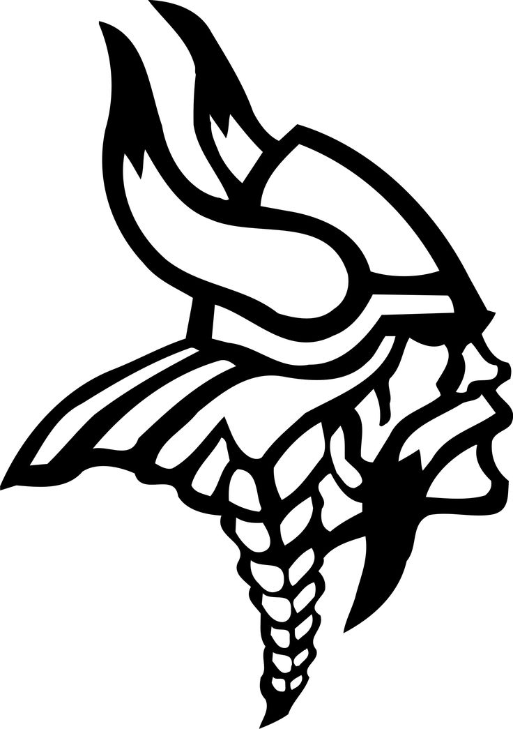 Free Vikings Logo Black And White, Download Free Clip Art.