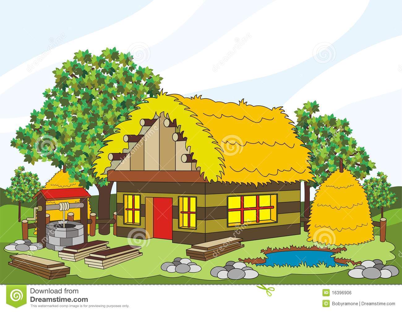 Village Home Clipart.