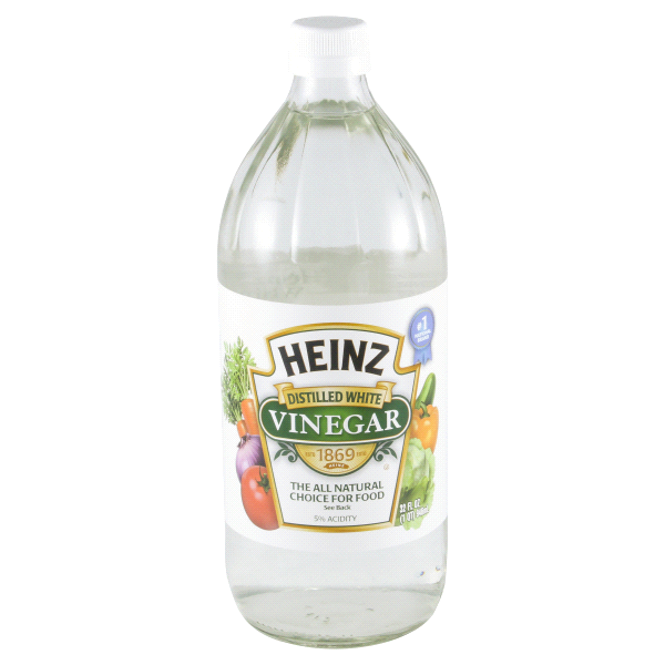 Heinz Distilled White Vinegar, 32 fl oz Bottle.