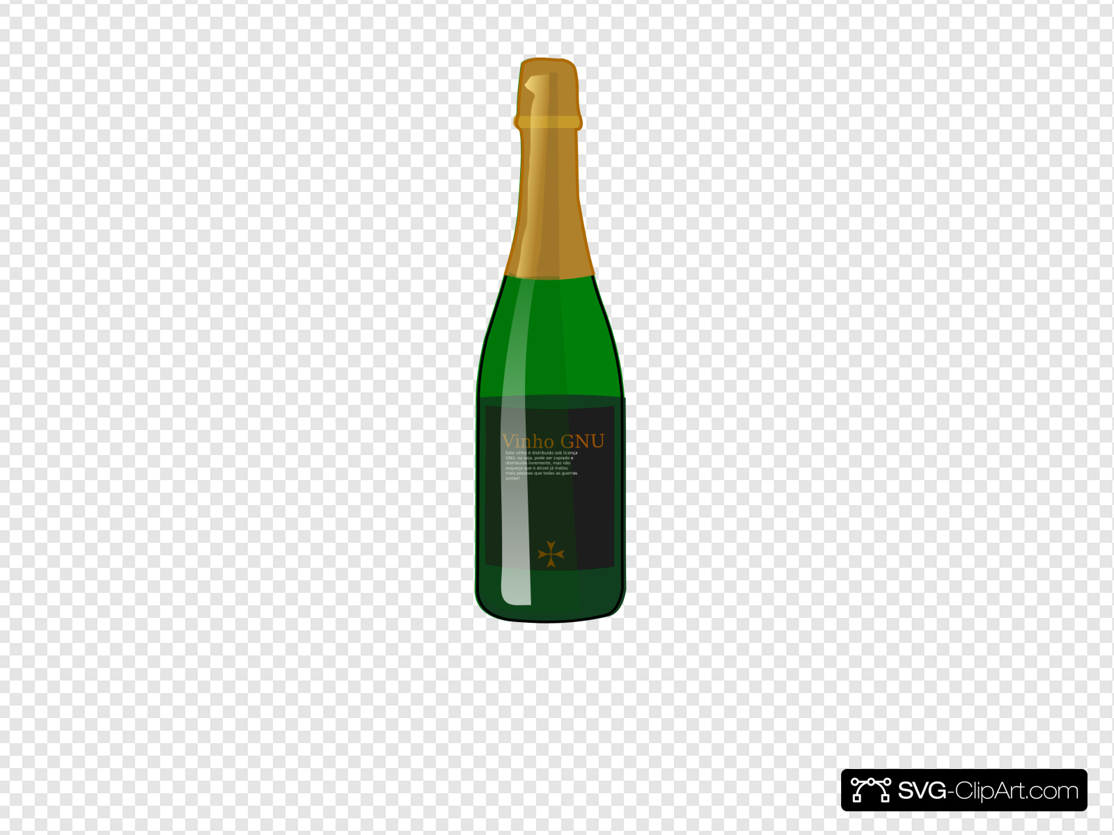 Wine Gnu Clip art, Icon and SVG.