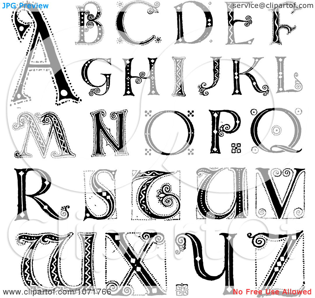 alphabet clip art