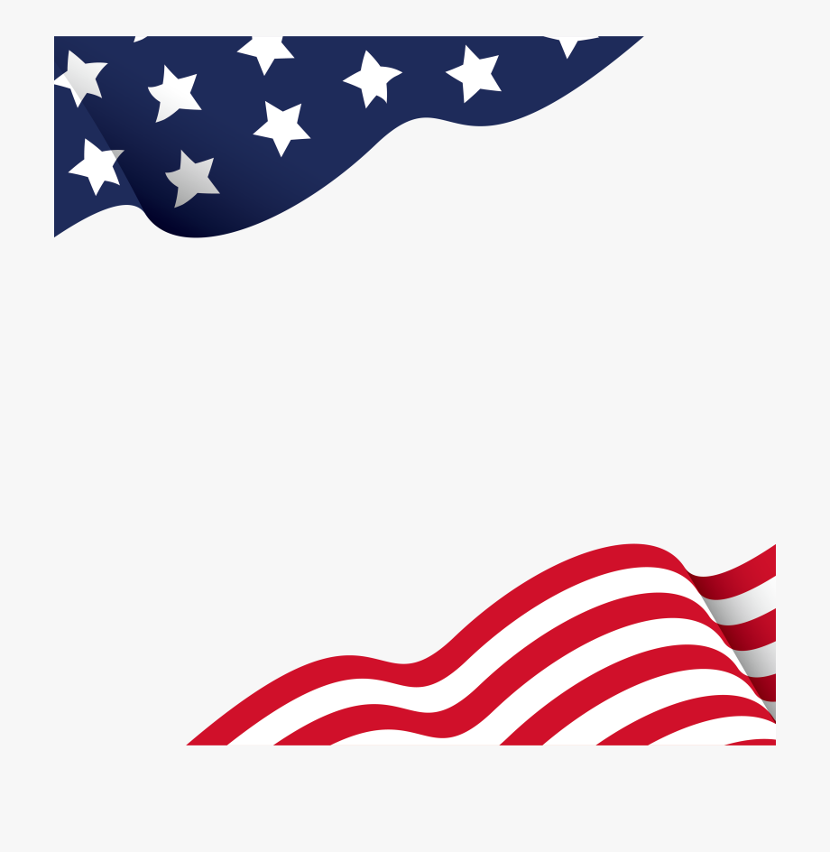 American Flag Border Clip Art