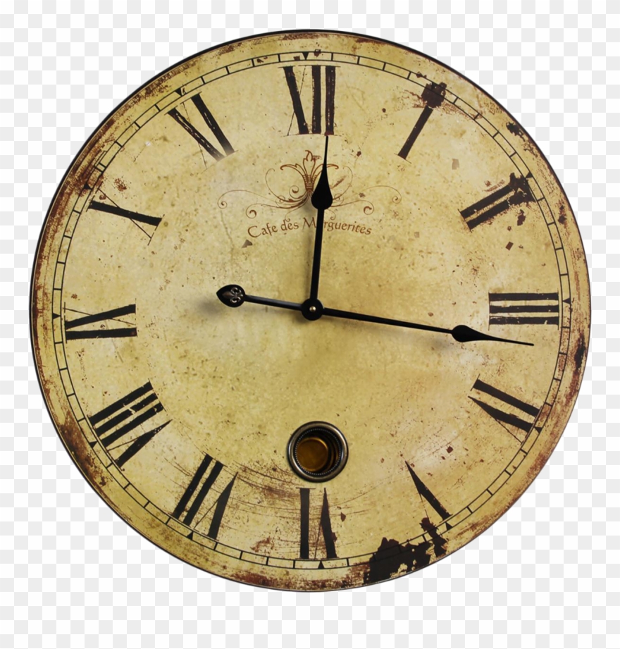Vintage Wall Clock Png Clipart (#1958223).