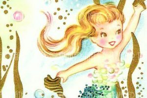 Vintage baby mermaid clipart 1 » Clipart Portal.