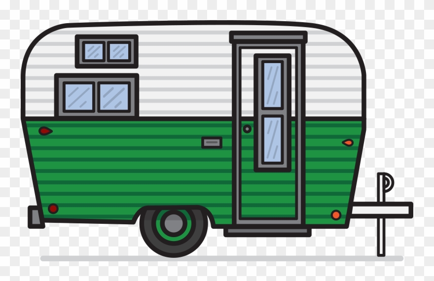 Vintage Camper Clipart.