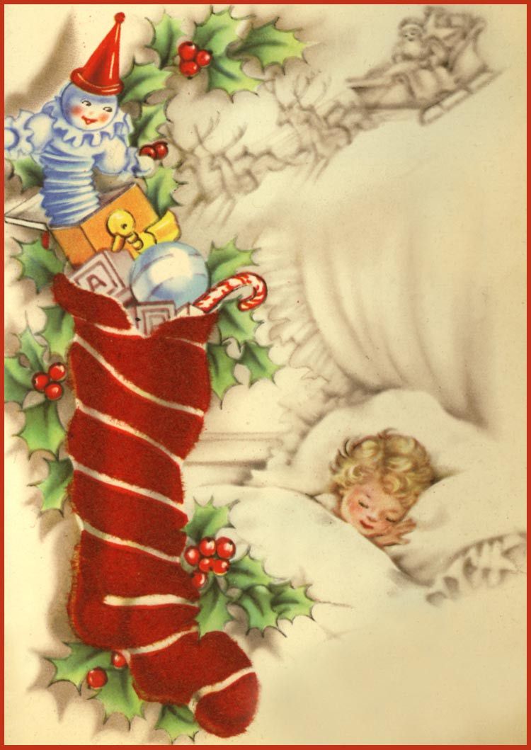 Vintage Christmas Cards and Art.