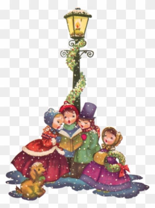 Free PNG Christmas Carolers Clip Art Download.