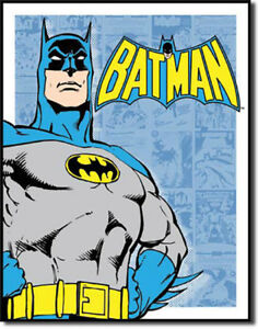 Details about Batman Retro Panels Vintage Comic Book DC Panels Super Hero  Metal Sign.