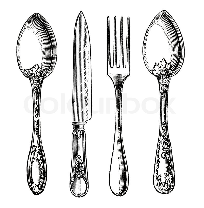 2428 Fork free clipart.