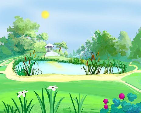 vintage golf course clipart pond 10 free Cliparts | Download images on ...