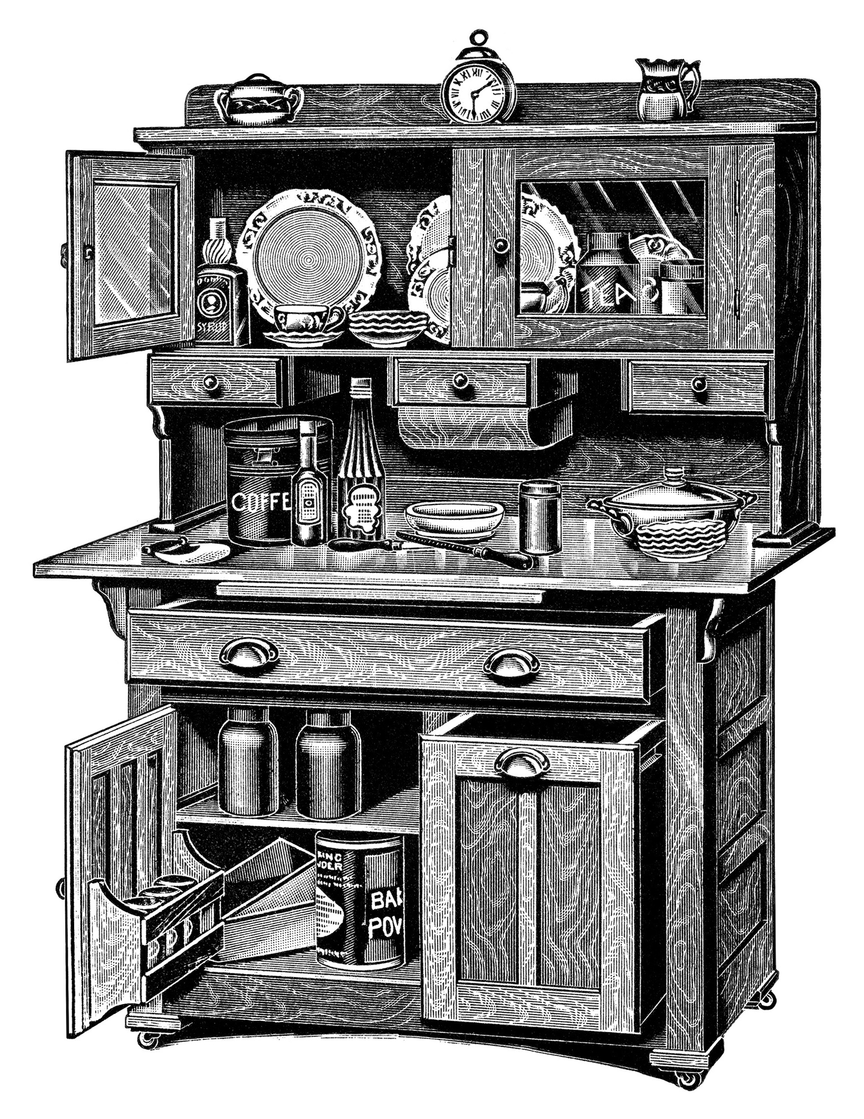 Free Vintage Kitchen Cliparts, Download Free Clip Art, Free.
