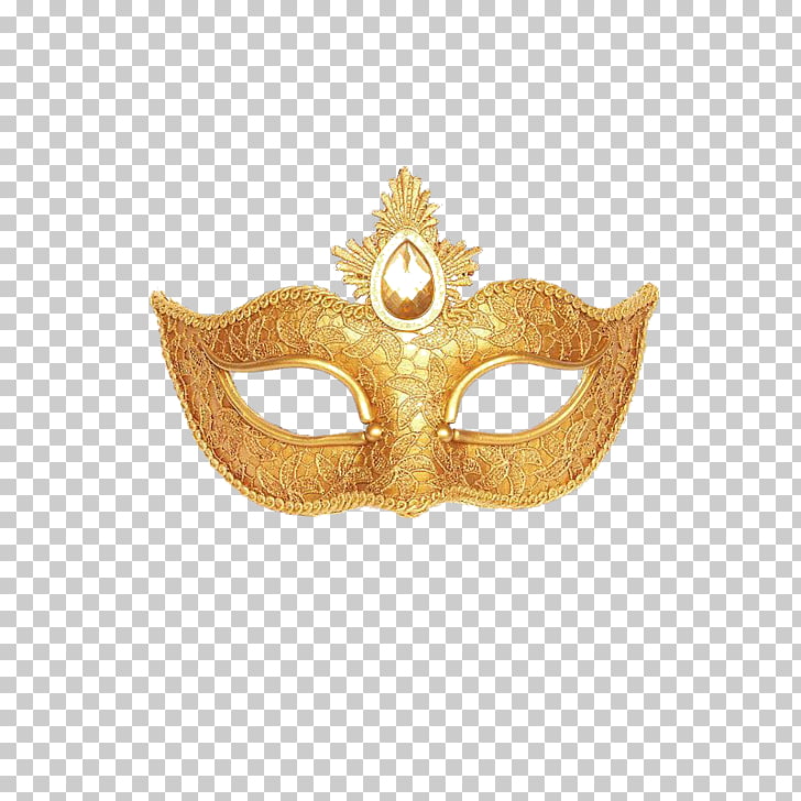 Mask Masquerade ball Gold Mardi Gras Costume, Golden goggles.