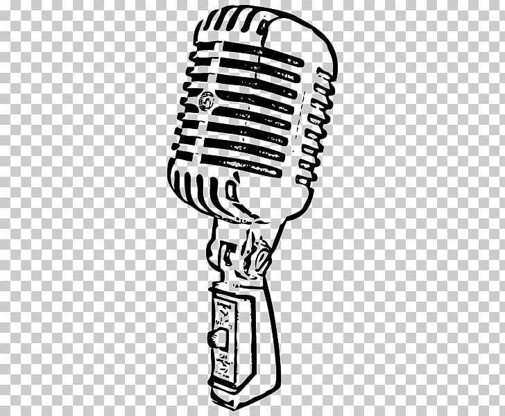 Wireless microphone Drawing, vintage radio PNG clipart.
