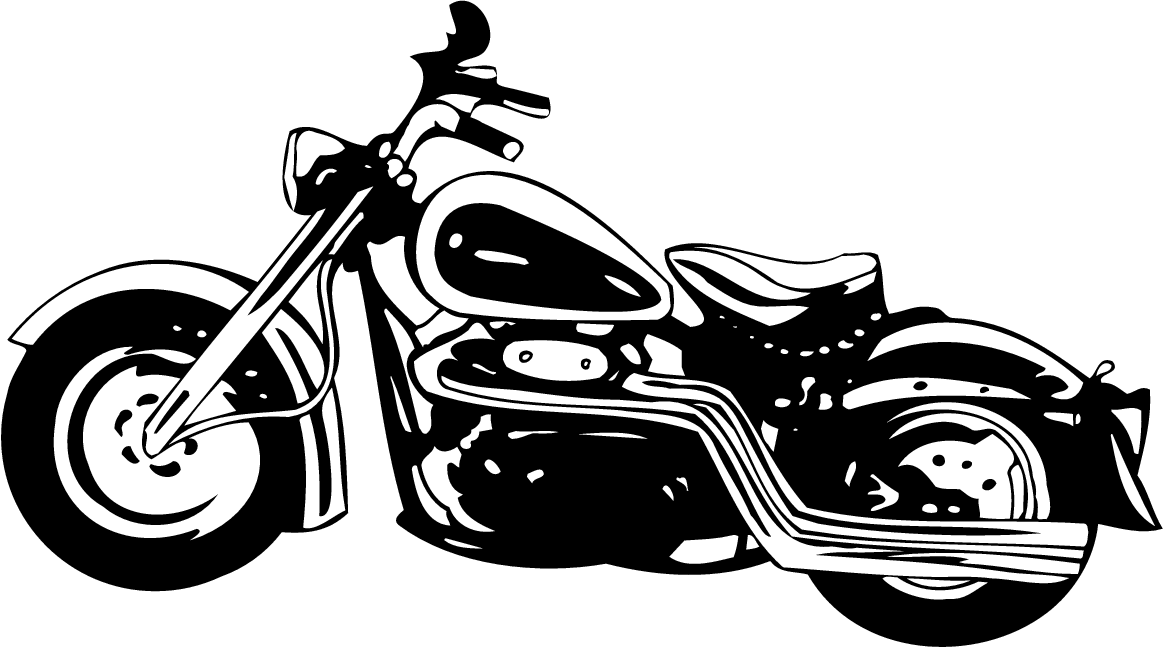 Vintage motorcycle clipart.