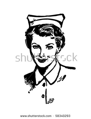 Vintage Nurse Stock Images, Royalty.