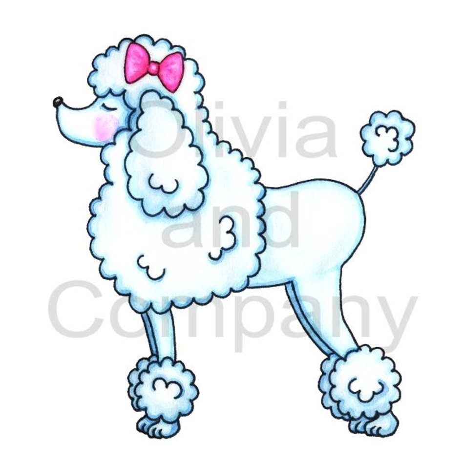 Pink Poodle Clip Art N8 free image.