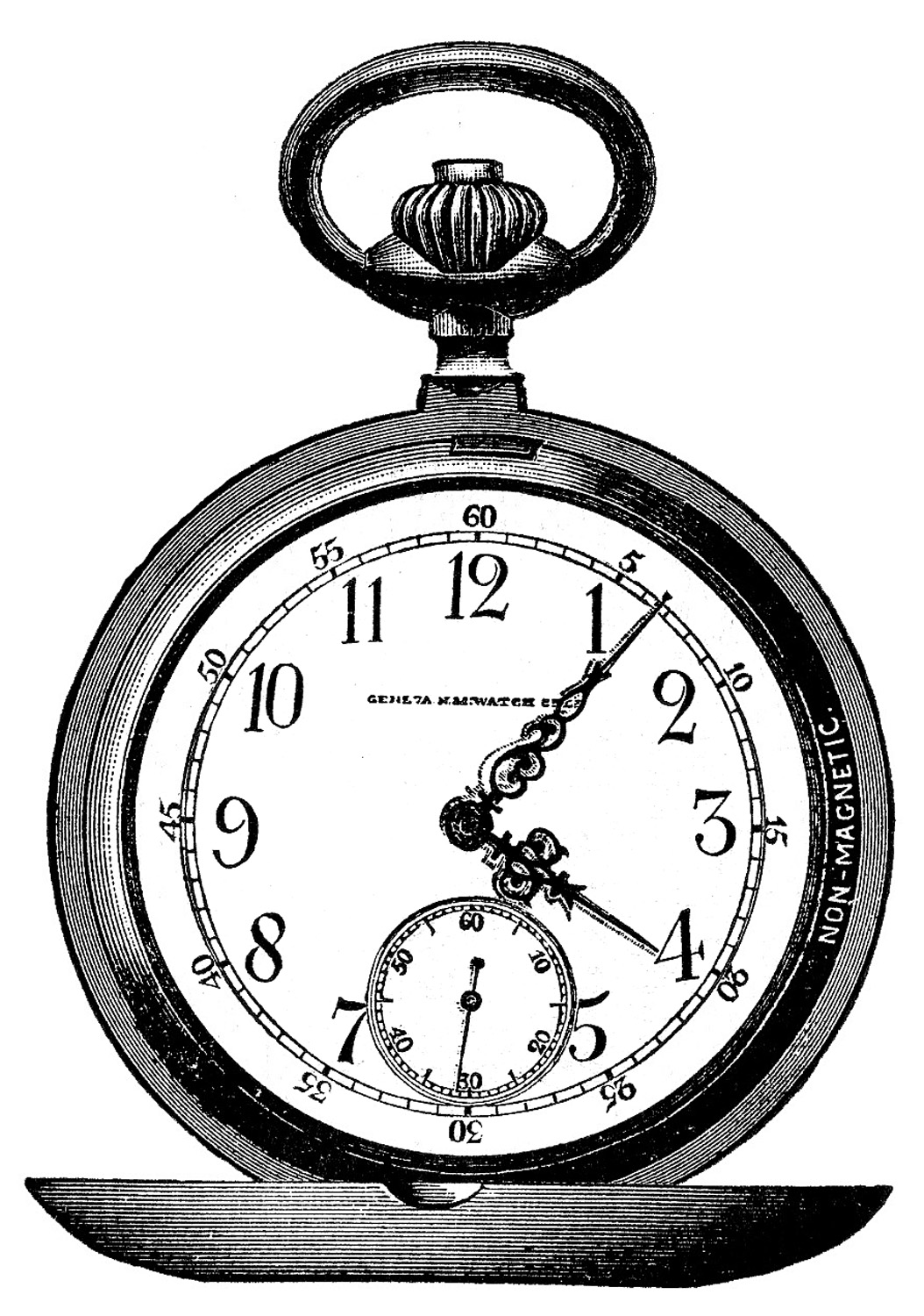 398 Pocket Watch free clipart.