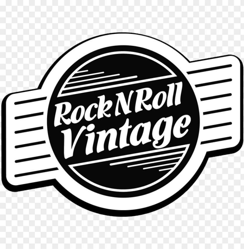 rock n\' roll vintage logo.