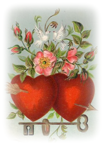 Free Vintage Valentine Clip Art.