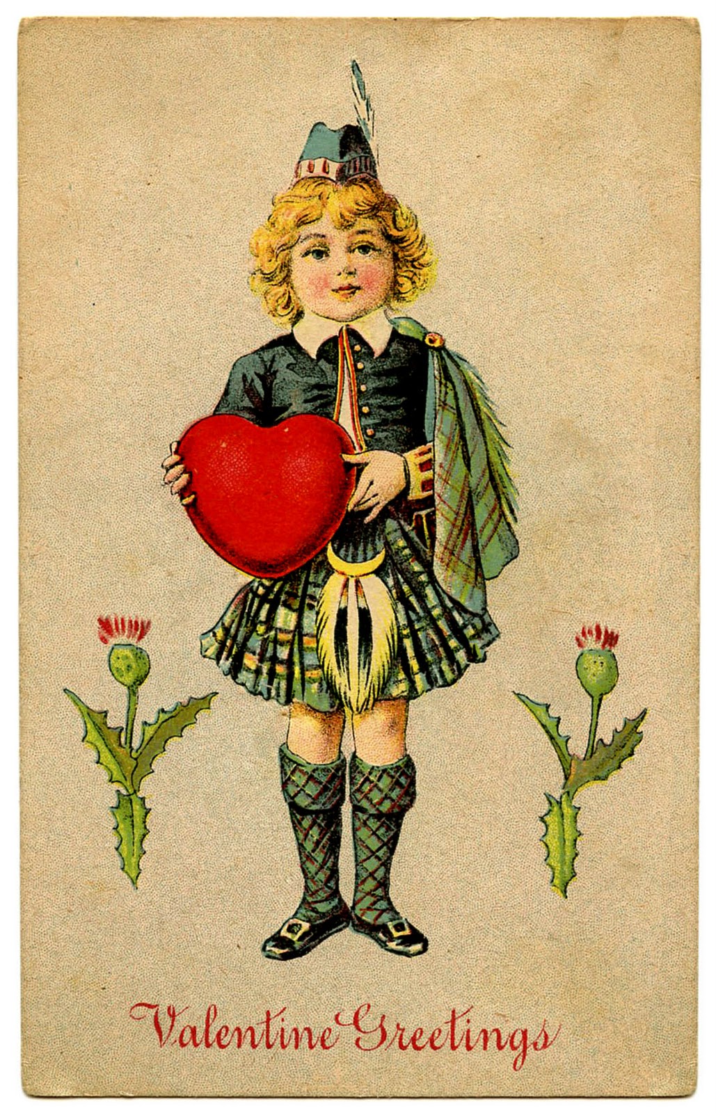 Vintage Valentine Clip Art.