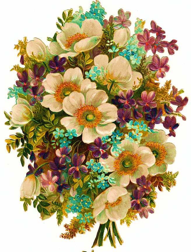 Free Victorian Flowers and Vintage Fruit Clip Art and.