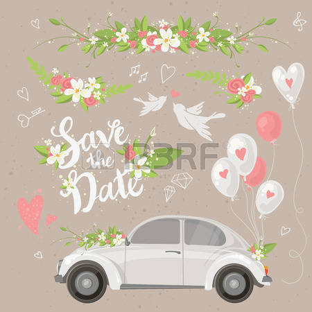 2,729 Wedding Car Stock Illustrations, Cliparts And Royalty Free.