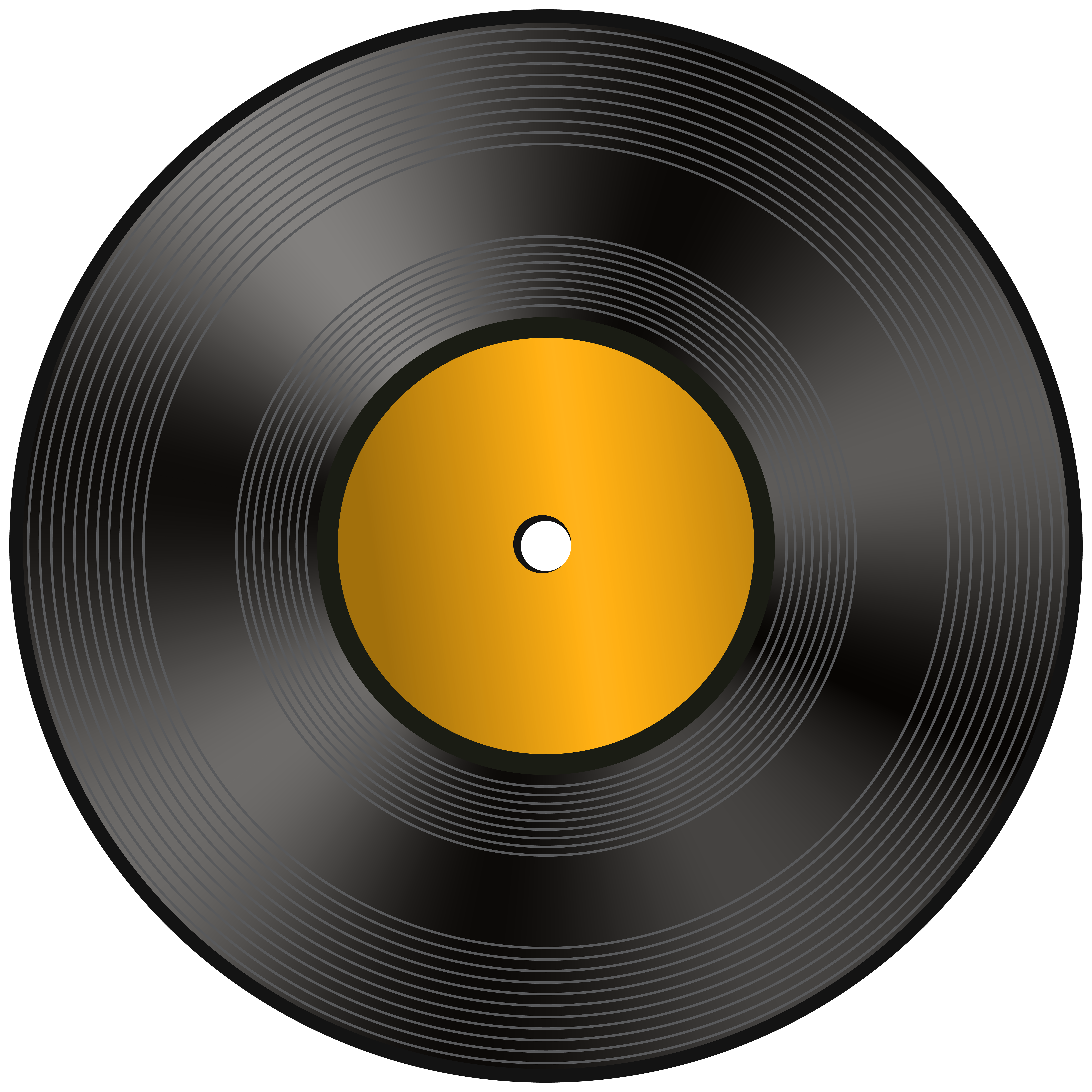 Vinyl Record PNG Clip Art Image.