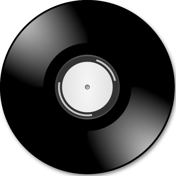 Vinyl Disc Record clip art Free vector in Open office.