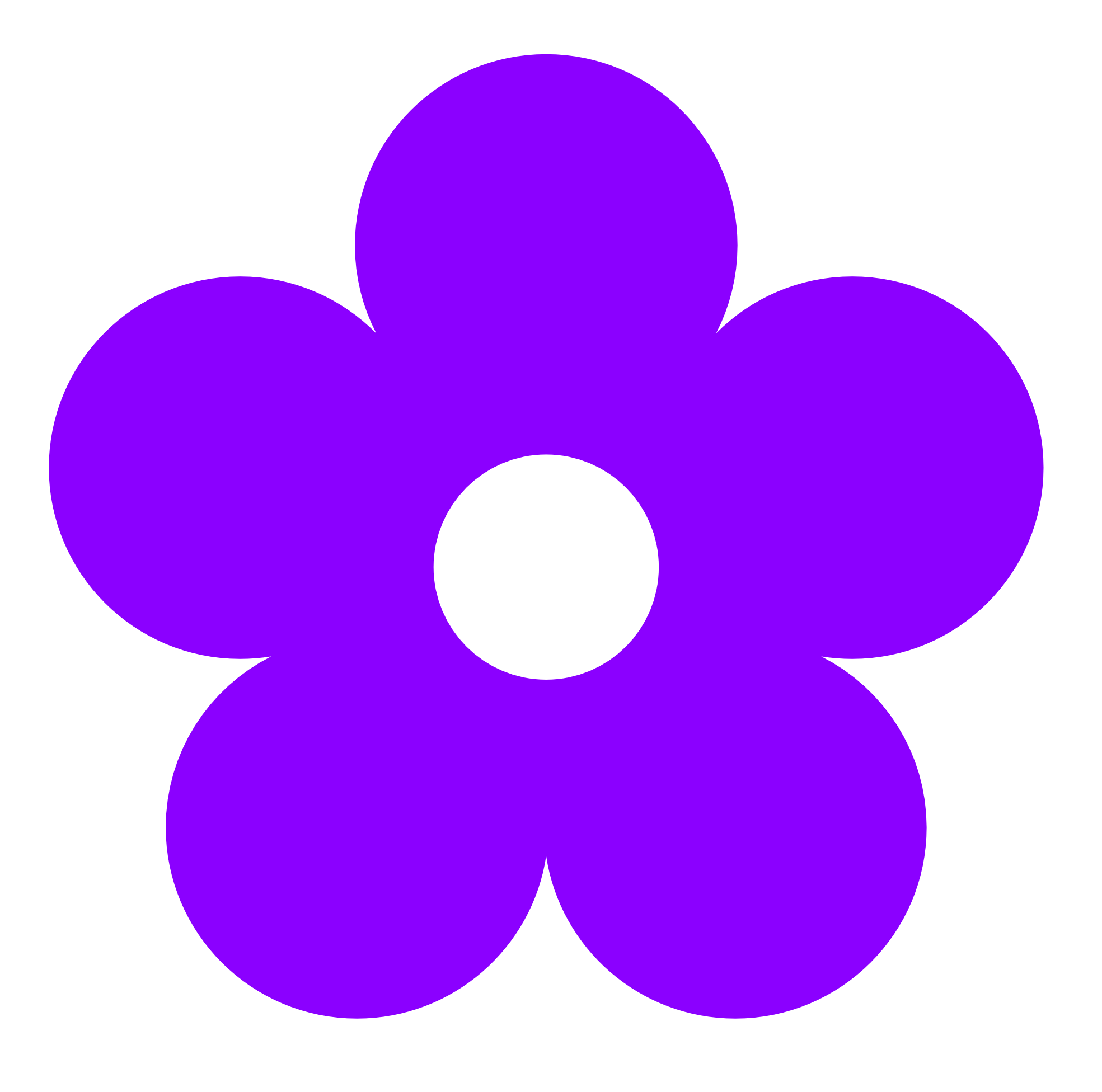 Violet Flower Clip Art.