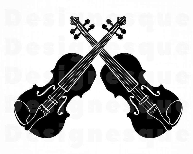 Violin Logo #2 SVG, Violin Svg, Violin Clipart, Violin Files for Cricut,  Violin Cut Files For Silhouette, Violin Dxf, Violin Png, Eps Vector.