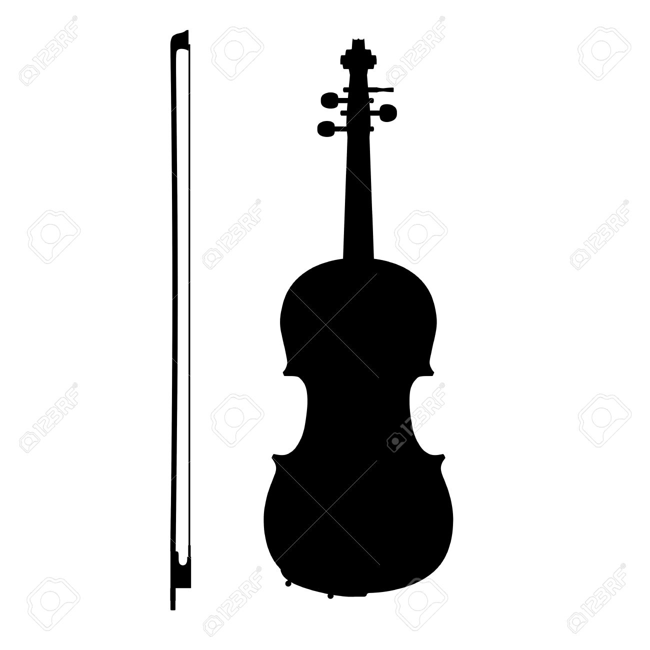 1561 Violin free clipart.