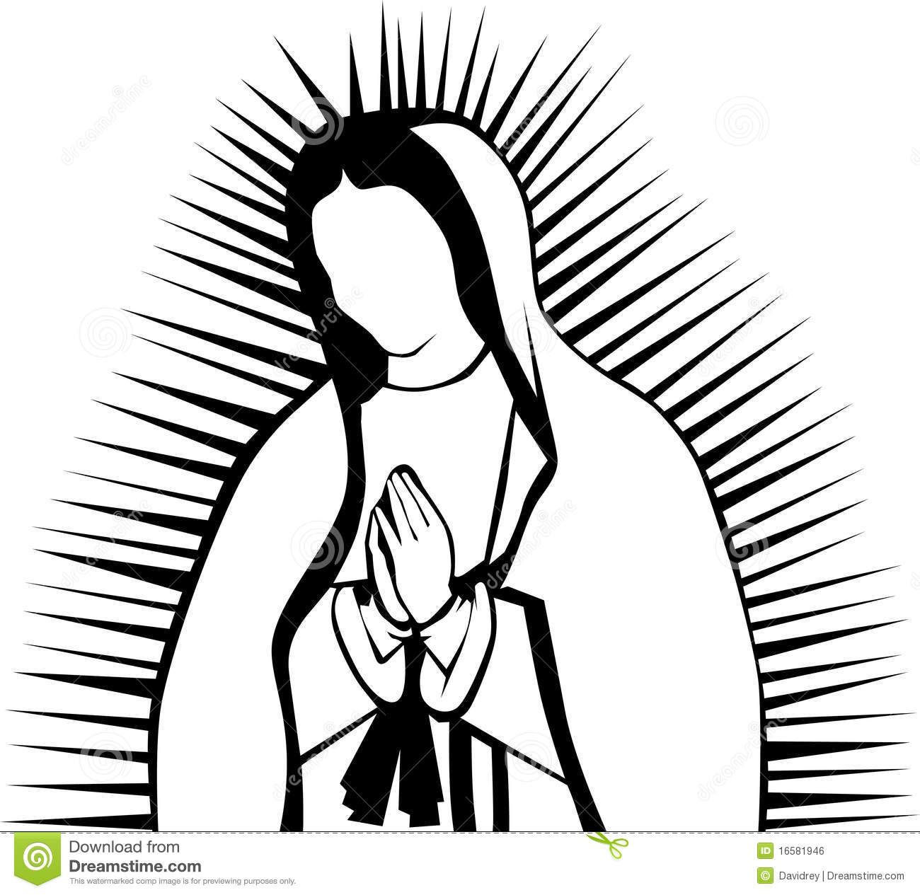 our lady of guadalupe clip art images.