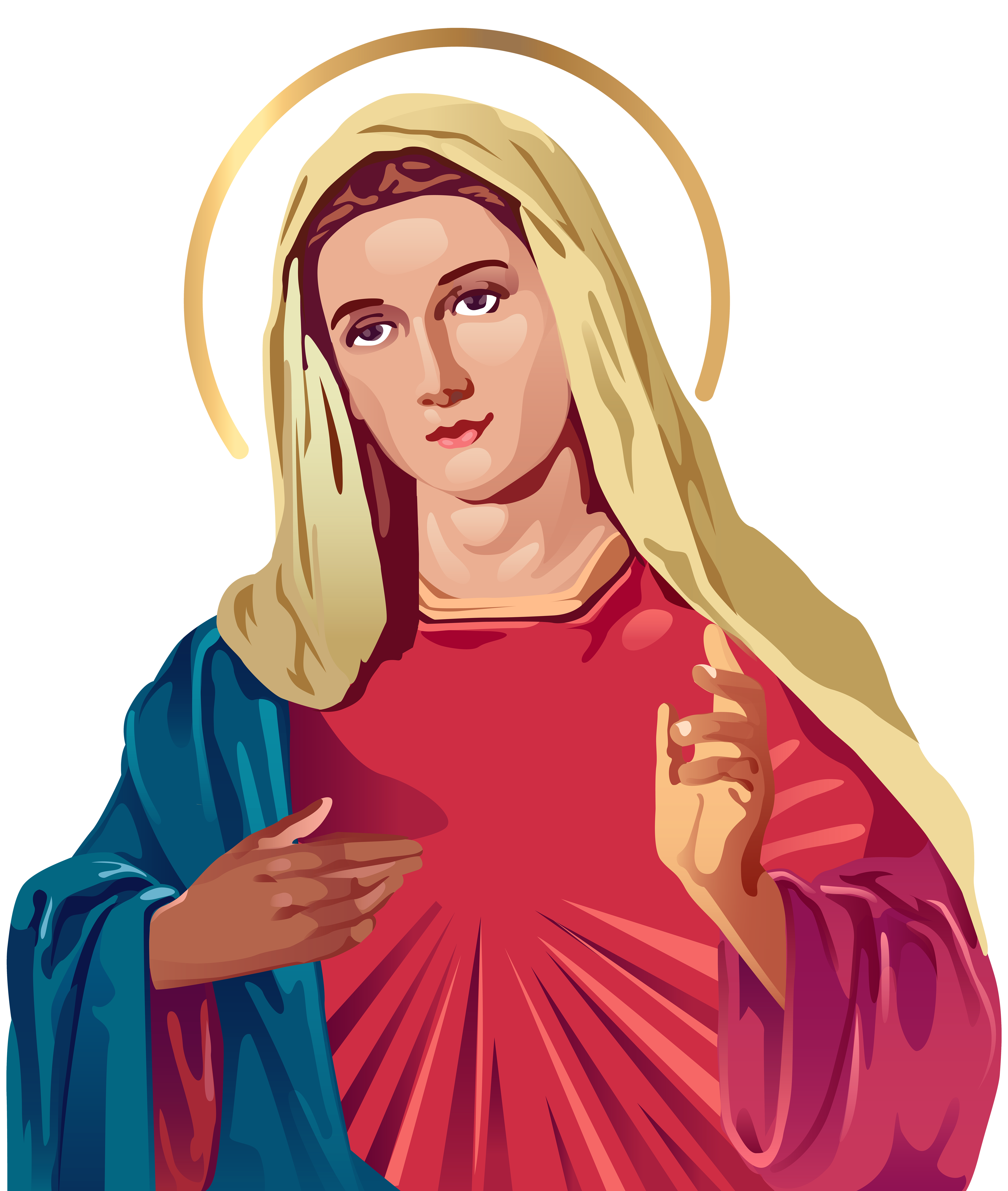 Blessed Virgin Mary PNG Clip Art.