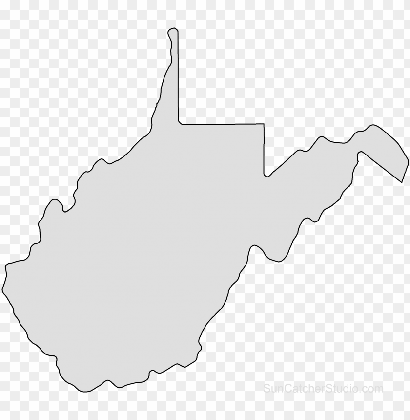west virginia map outline png shape state stencil clip.