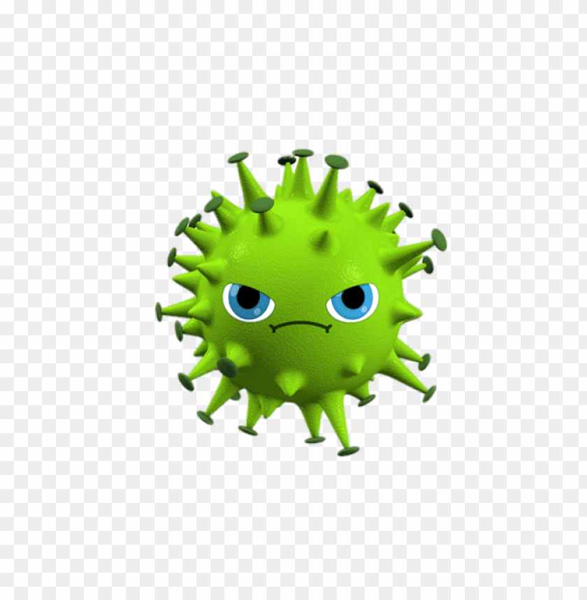 Download cartoon virus with face clipart png photo.