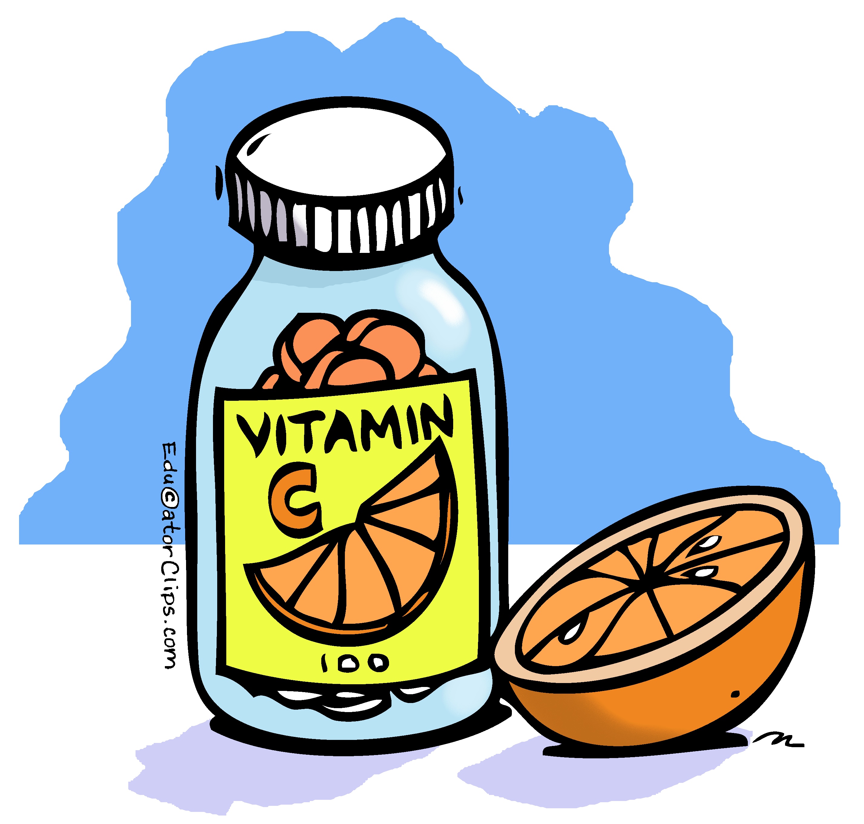 Vitamin C Clip Art.