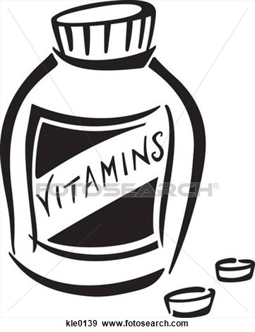 Vitamins Clipart.