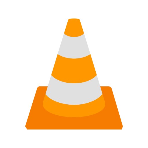 Vlc media player Logo Icon of Flat style.