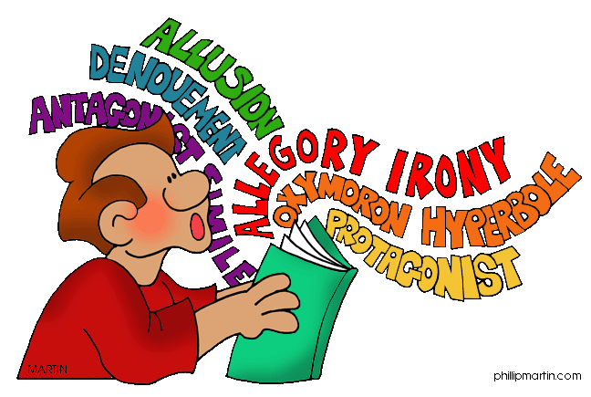 Vocabulary words clipart.