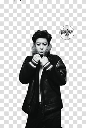 CHANYEOL FOR VOGUE MAGAZINE, man holding red cane.